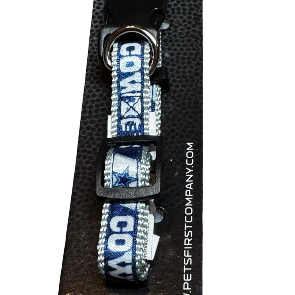 NFL Dallas Cowboys Dog Collar Small‎ Adjustable Pet Official